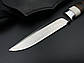 Ніж ручної роботи «Фін #4» з піхвами зі шкіри сталь N690, фото 3