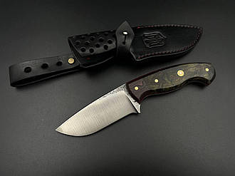 Ніж ручної роботи «Скінер #4» (Шкурник) з піхвами зі шкіри сталь х12МФ