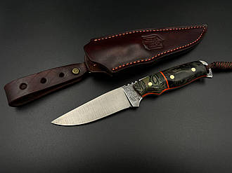 Ніж ручної роботи «Скінер #6» (Шкурник) з піхвами зі шкіри сталь х12МФ