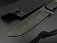 Ніж ручної роботи «Хаос #2» (темний) сталь N690 з піхвами з кайдексу, фото 3
