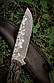 Ніж ручної роботи «Бушкрафт #8» (01) зі сталі 50Х14МФ/58 HRC, фото 5