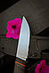Ексклюзивний ніж ручної роботи «Арт #1» з піхвами з кайдексу сталь S390, фото 7