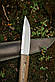 Ніж ручної роботи «Мамба #1» з піхвами зі шкіри сталь N690, фото 5
