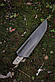 Ніж ручної роботи «Мамба #1» з піхвами зі шкіри сталь N690, фото 9