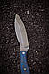 Ніж фултанг ручної роботи із дамаської сталі «Канадець #1» сталь У10 зі шкіряними піхвами, фото 5