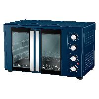 Электродуховка Liberton LEO-600 DARK BLUE 1900Вт, объем 65л, 6 режима, макс. температура 250°C, таймер