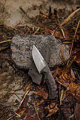 Ніж ручної роботи «Борзий #1» з піхвами з кайдексу сталь х12МФ