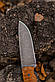 Ніж ручної роботи для полювання та риболовлі туристичний «Гермес #1» сталь ШХ15 з шкіряними піхвами, фото 5