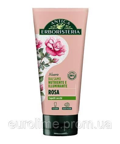 НАТУРАЛЬНЫЙ БАЛЬЗАМ ANTICA ERBORISTERIA BALSAMO ROSA ДЛЯ СУХИХ ВОЛОС 200 МЛ, фото 2