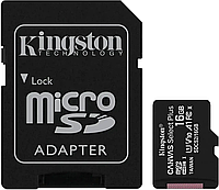 Карта памяти micro SDHC 16GB Kingston class 10 UHS-3 без адаптера