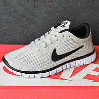 Nike Free Run 3.0 сірі з чорним, сітка кроссовки найк фри ран