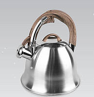 Чайник со свистком для газовой плиты Maestro MR-1320-W , Металлический чайник ( 3 Литра)