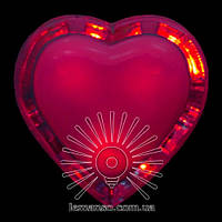 Нічник Lemanso Серце червоний 3 LED/NL4