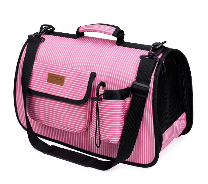 Сумка перенесення для котів та собак 53x23x27 см CosmoPet CP-09 Pink