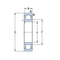 Підшипник NU 313 ECP/C3 SKF