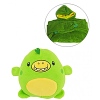 Детский худи-трансформер (толстовка) Huggle Pets Зеленый (динозавр)