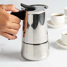 Кавоварка гейзерна "Класика", нержавіюча сталь