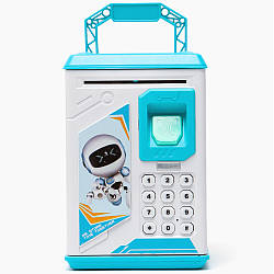 Електронна скарбничка сейф з кодовим замком Robot Bodyguard / Дитячий сейф для купюр та монет