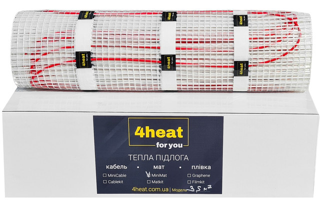 Нагревательный мат 4HEAT для теплого пола Купить в Киеве | Доставка по ...