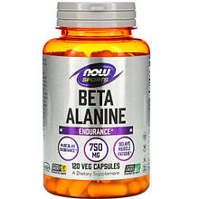 Амінокислота NOW Foods Beta-Alanine 750 mg 120 Veg Caps