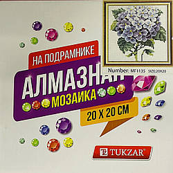 Алмазна мозаїка 20*20 "Бузок"