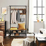 Полиця металева для взуття з вішалкою Лофт HSR47BX, фото 8