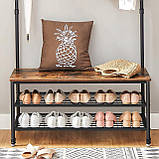 Полиця металева для взуття з вішалкою Лофт HSR47BX, фото 9