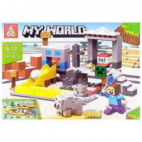 Конструктор Майнкрафт: Оборона міста, 201 деталь, Minecraft My world