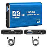 4K HDTV USB 3,0 внешняя карта видеозахвата 1080P, фото 2