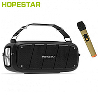 Колонка Hopestar A20 PRO Портативная bluetooth колонка 55ВТ с микрофоном для караоке Влагозащищенная колонка