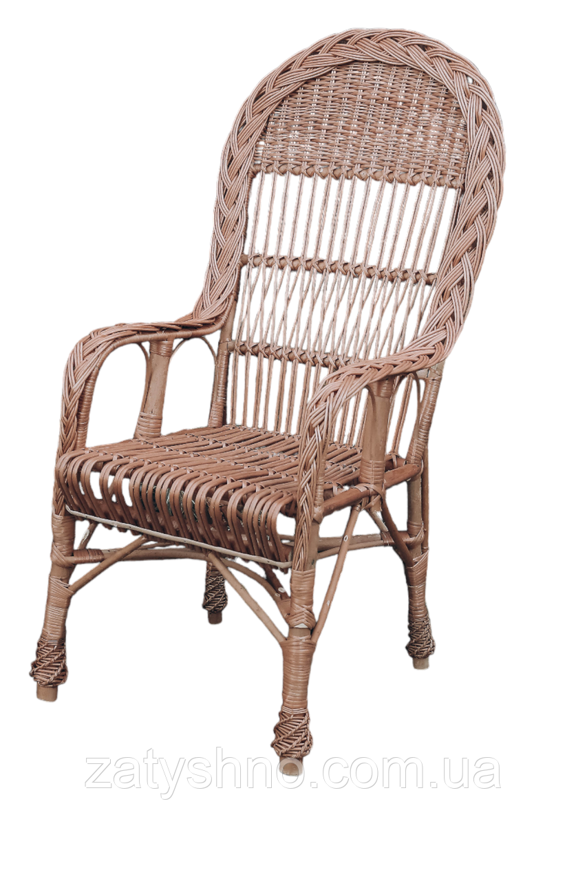 Стілець крісло плетене кавове <unk> крісло плетене для дачі
