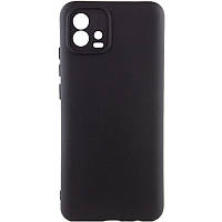 Чохол TPU GETMAN Liquid Silk Full Camera для Motorola Moto G72 Чорний / Black