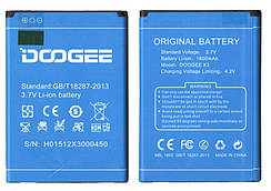 Батарея (акумулятор) Doogee X3 (3.7V 1800 mAh) S/N:H01512X3000450