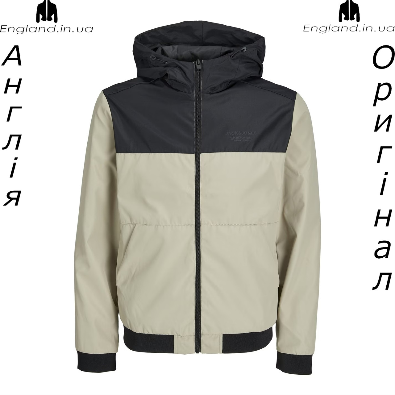 Куртка-бомбер чоловіча Jack & Jones (Джек енд Джонс) з Англії - весна/осінь, фото 1