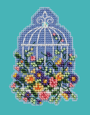 Набір для вишивки від Mill Hill Floral Birdcage / Квіткова клітка для птахів MH182416