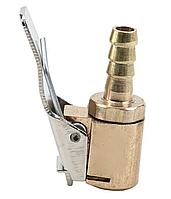 Клапан/зажим автомобильный для накачки шин от компрессора 8мм (быстросъемный штуцер)