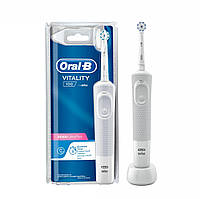 Электрическая зубная щетка Oral-B Braun Vitality 100 Sensi Ultrathin (белая)