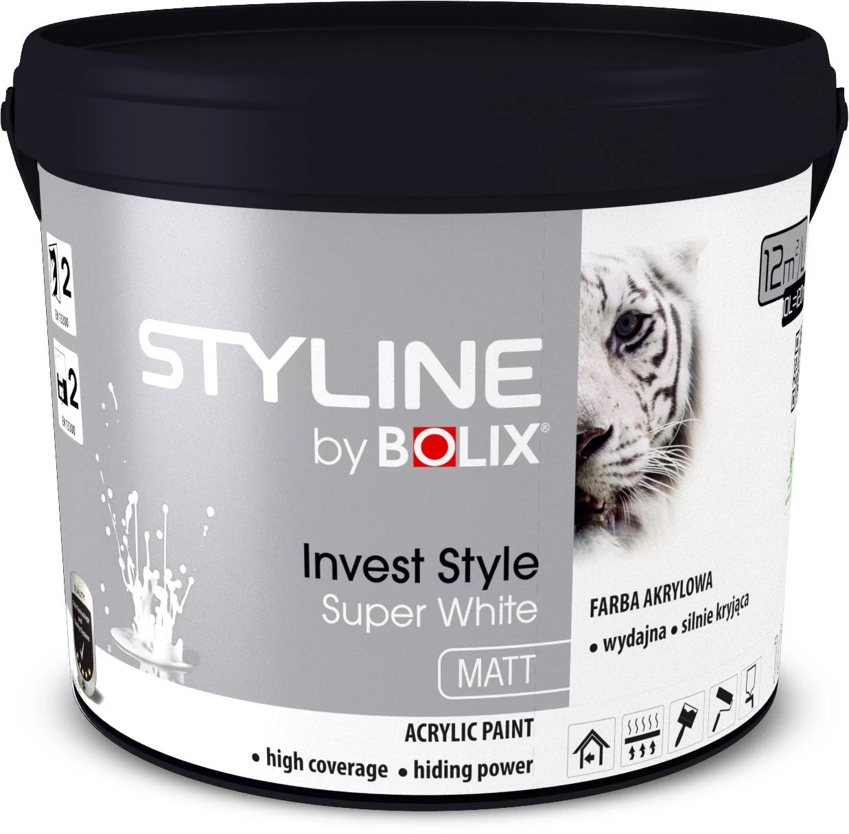 Інтер'єрна фарба Bolix STYLINE Invest Style Super White 10 л - фото 1 - id-p2098668286