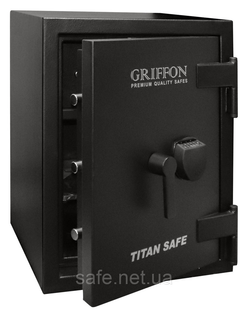 Сейф вогневзломостійкий Griffon CL II.68.E  BLACK (ВхШхГ:654x500x500), 2 клас + LFS 30P, сейф від злому і вогню
