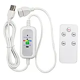 Вентилятор стельовий USB Boshje з пультом і таймером, діаметр 42 см — Кабель 3.2 метра, фото 4