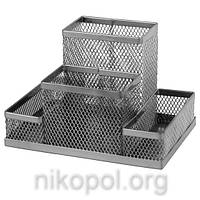 Органайзер канцелярський Axent 2117-03 "Сітка", срібний