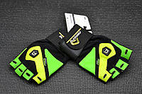 Распродаж - Перчатки для фитнеса AMAZING Black/Green/Yellow L (5126)