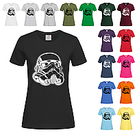 Черная женская футболка Sandtrooper (12-6-27)