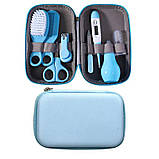 Дитячий гігієнічний набір 8 в 1 для догляду за малюком з перших днів життя Mumlove Блакитний, фото 3