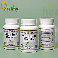 Комплекс витаминов группы B, California Gold Nutrition, 60 растительных капсул