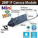 Модуль Wi-Fi мінікамери з двостороннім аудіо HQcam HQ-WiFi-2MP. iCSee, фото 3