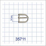 Пряжка 35711 чорний нікель 14мм, фото 5