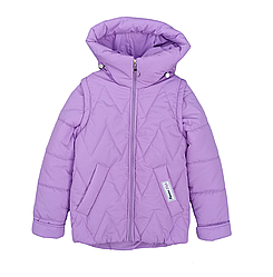 Модні дитячі куртки жилетки для дівчаток розміри 122-152
