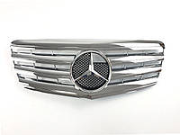 Решетка радиатора на Mercedes E-class W211 2006-2009 год AMG стиль ( Хром ) от xata.shop