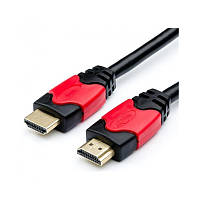 Кабель ATCOM HDMI-HDMI 10.0m Red/Gold 24910